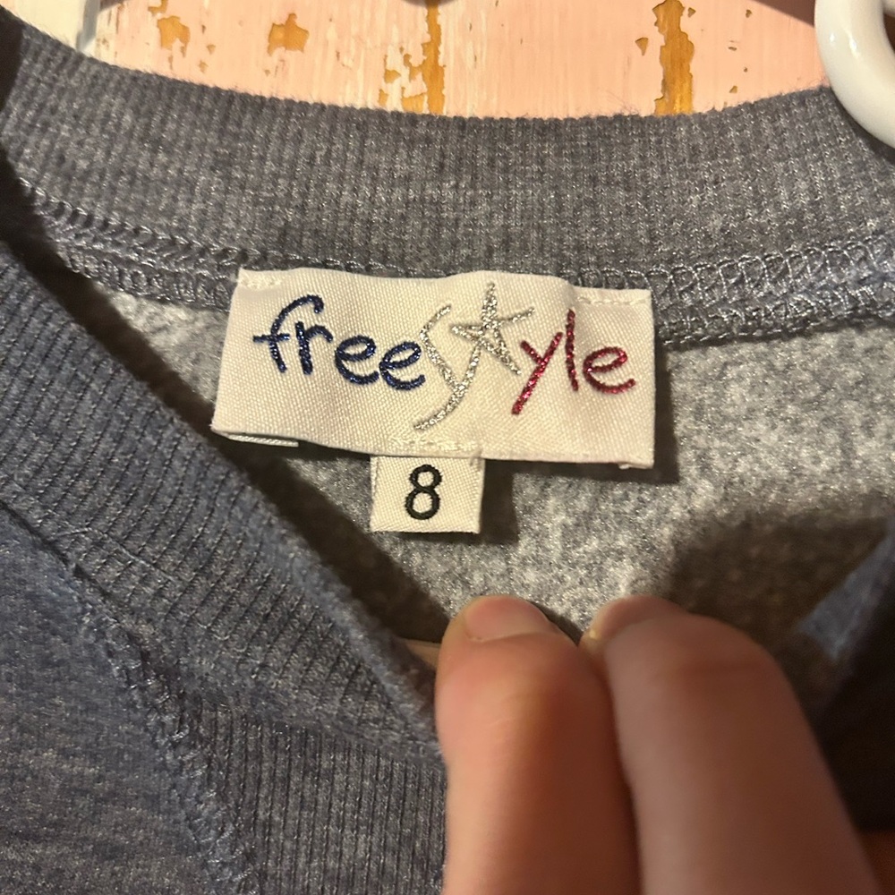 Freestyle Blue and Pink Kids Sweatshirt - Picture 6 of 11